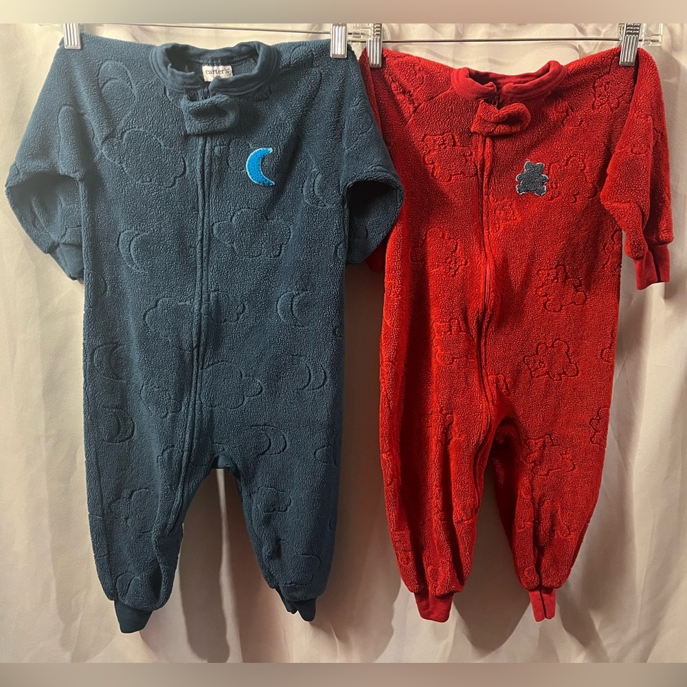 Vintage Carter’s One Piece Bundle of 2 Bear and Moon